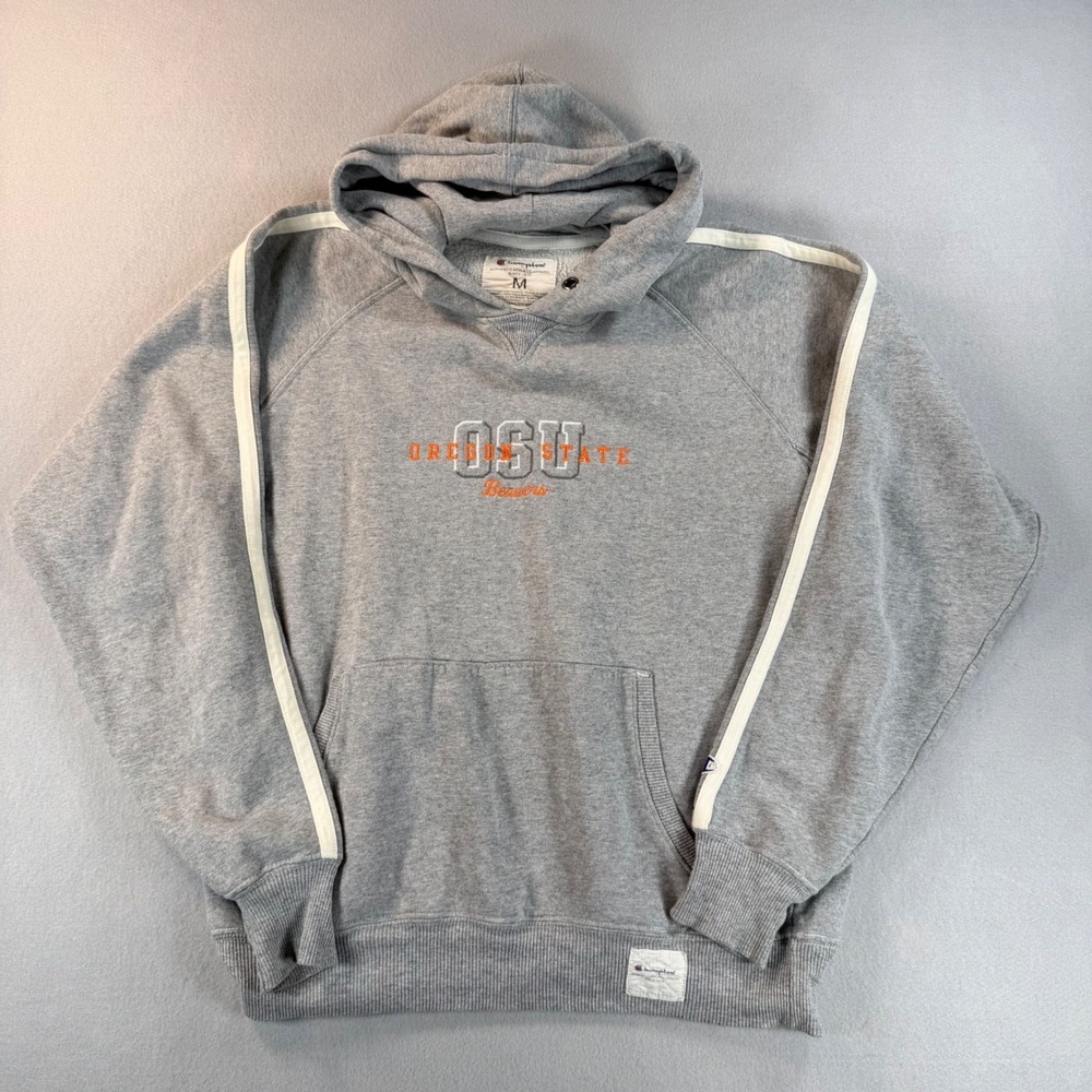 Champion Oregon State Beavers Hoodie Mens Medium Gray